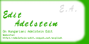 edit adelstein business card
